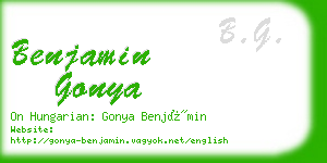 benjamin gonya business card